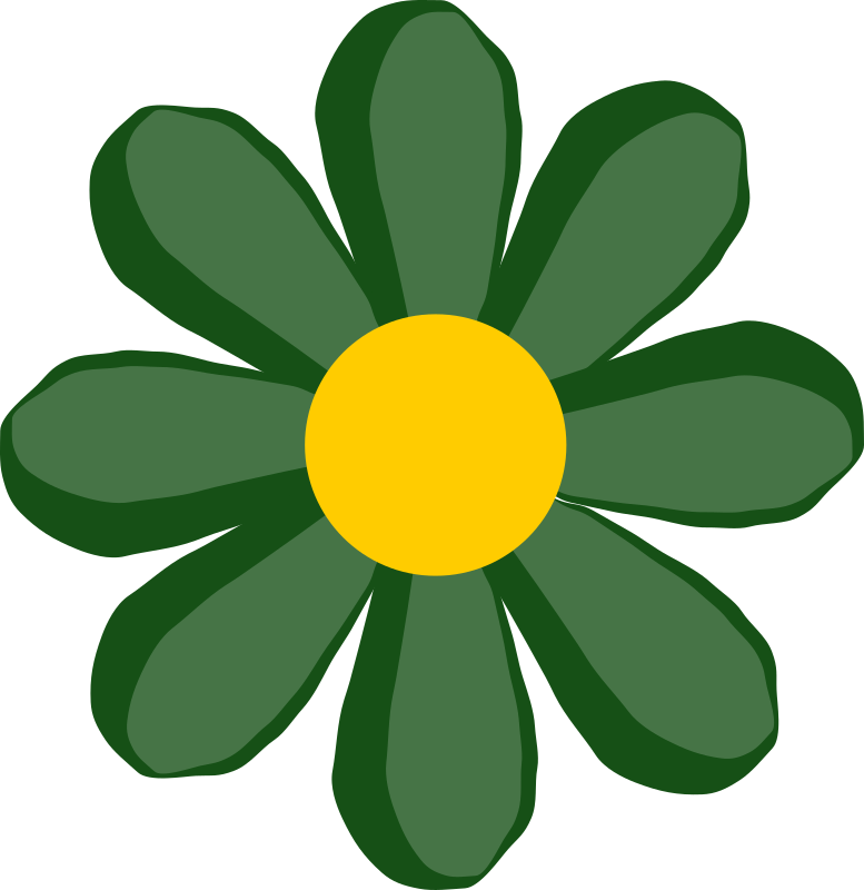 green flower