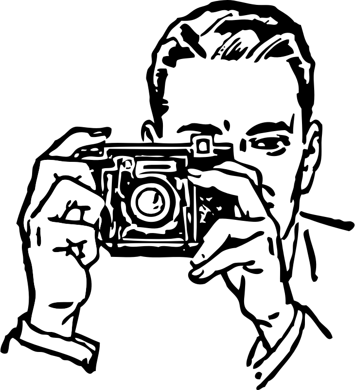 man with a camera - Openclipart