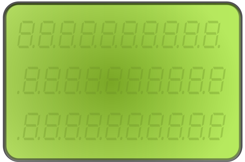 LCD-display-green