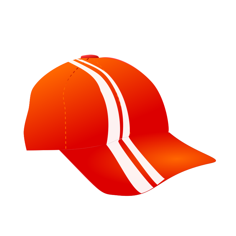 cap with racing stripes