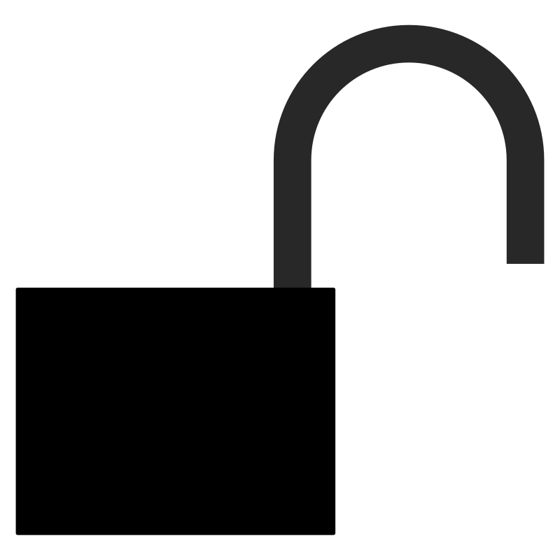 padlock unlocked silhou 01