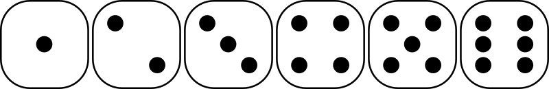 six-sided dice faces lio 01