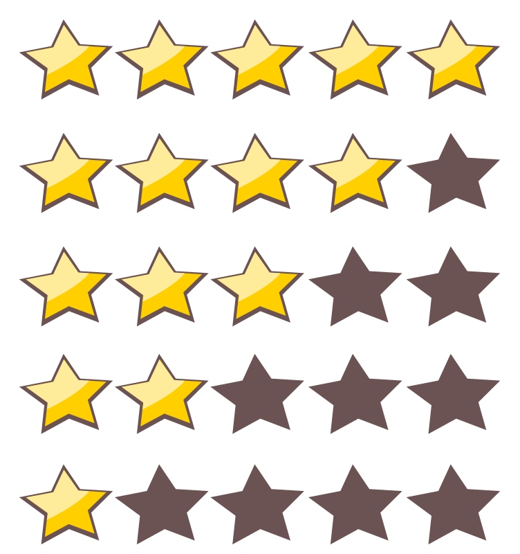 5 Star Rating System Openclipart