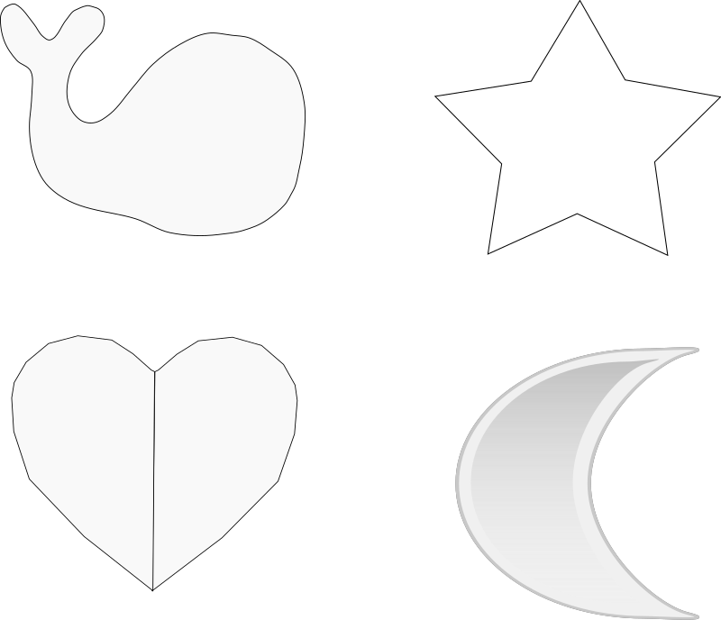 Heart silhouette - Openclipart