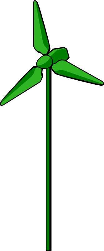 Wind Turbine Green