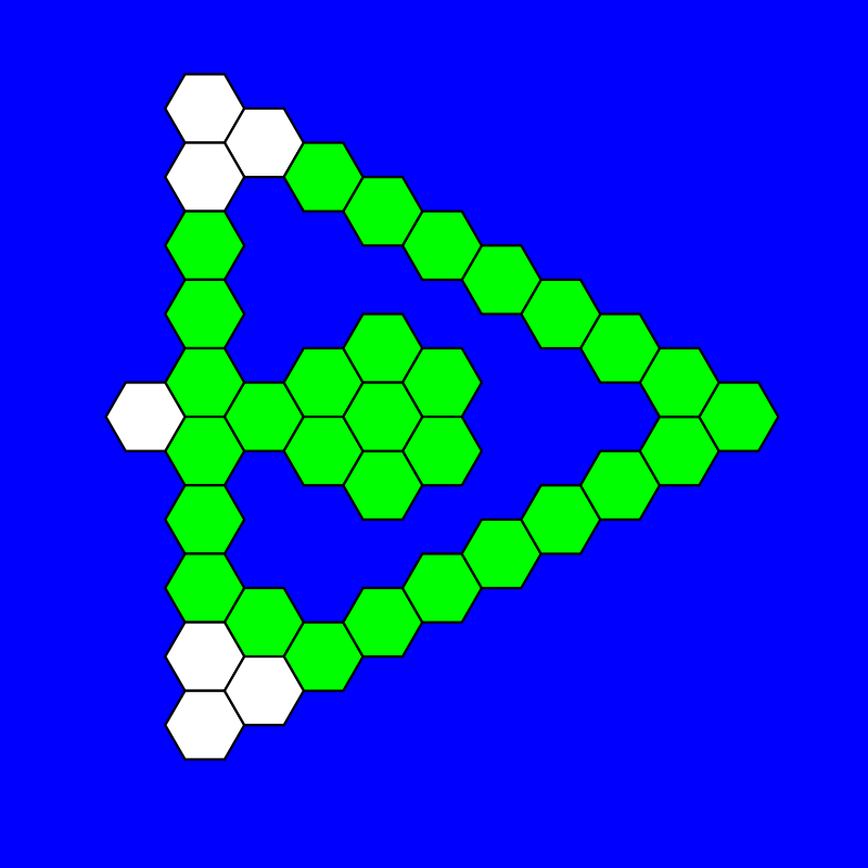 regular hex-a-hop triangular