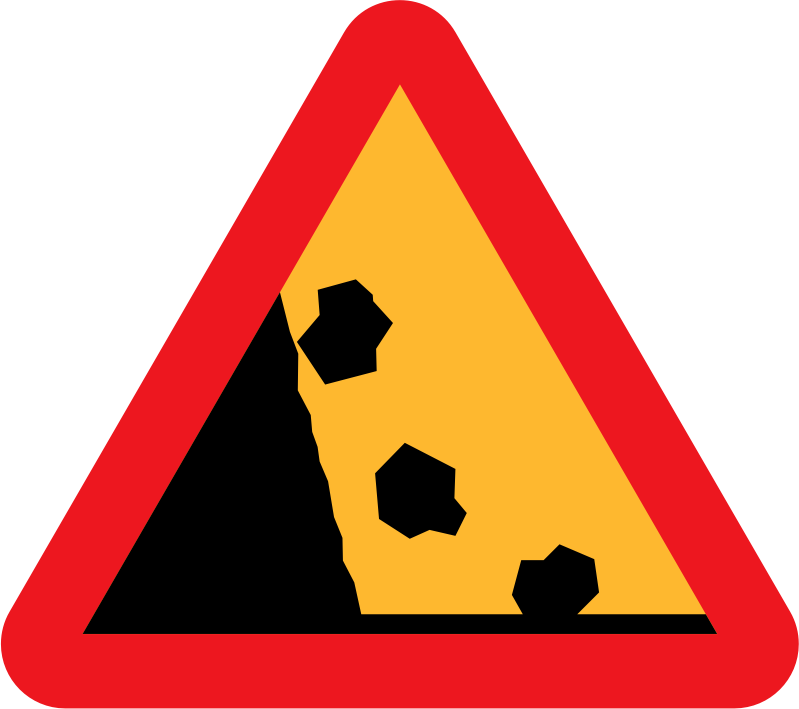 Falling Rocks from the LHS roadsign