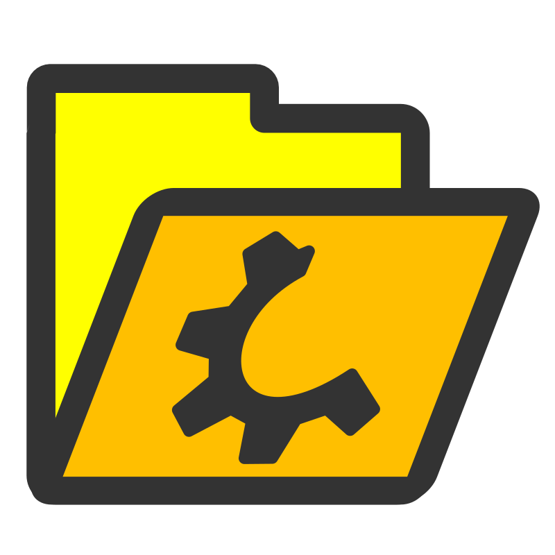 folder yellow open