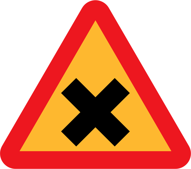 Cross Road Sign