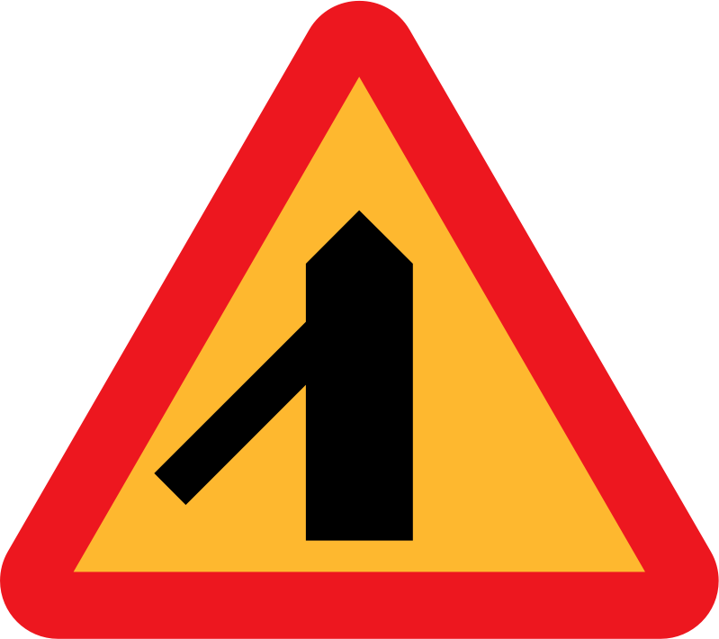 Roadlayout sign 6