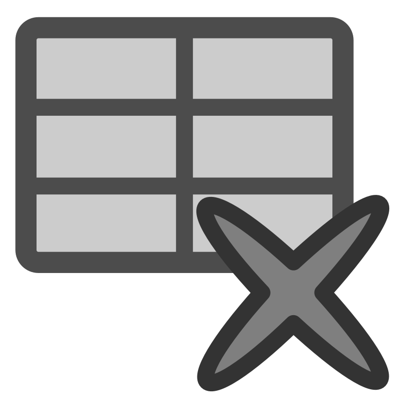 ftdelete table