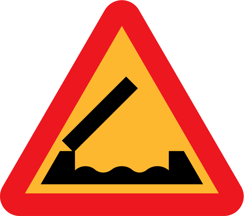 Retractable bridge roadsign