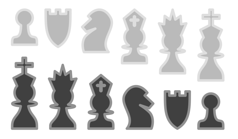 Chess SVG Chess Pieces Clipart Black & White Chess (Download Now) 