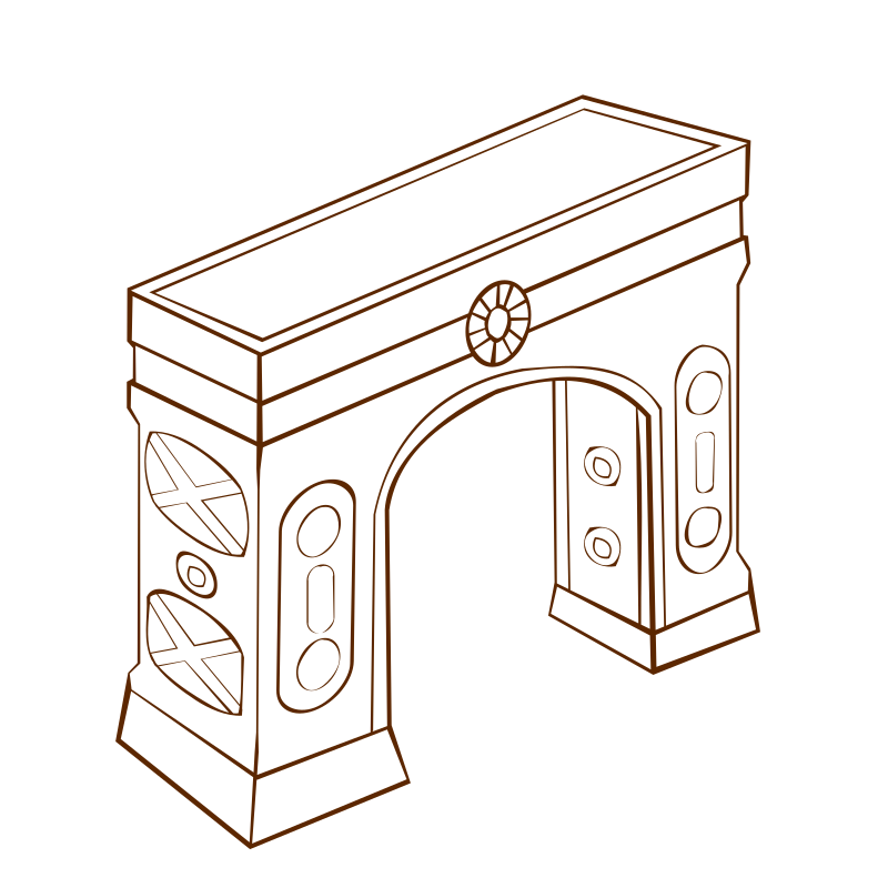 RPG map symbols Arch 2