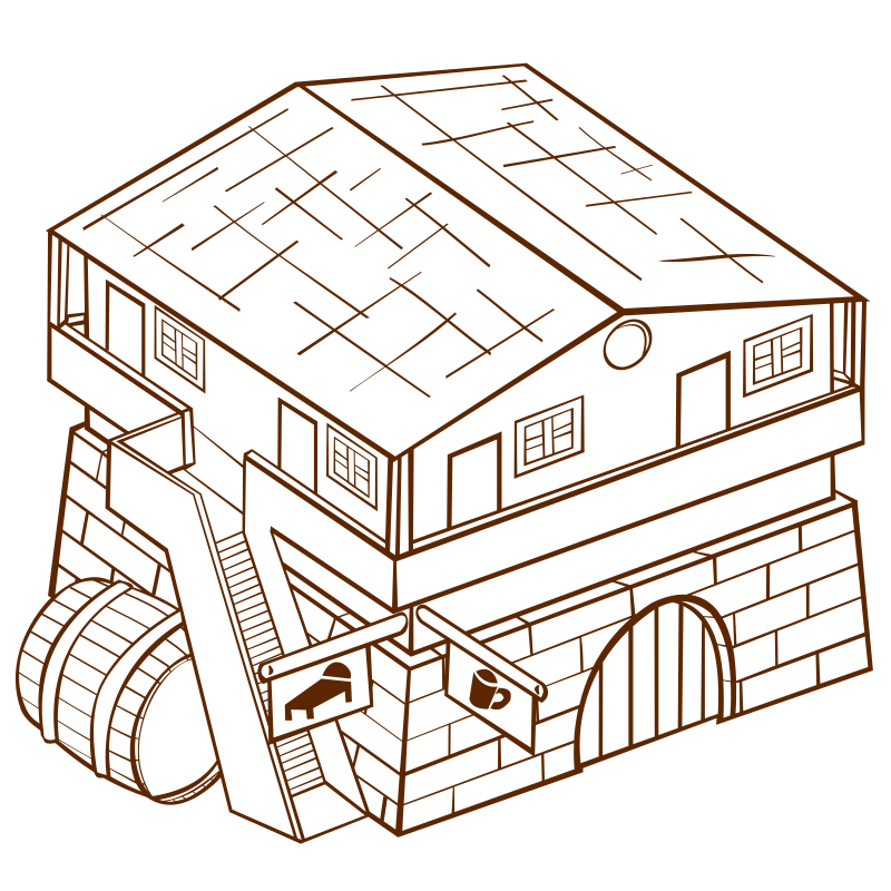 RPG map symbols Inn 2