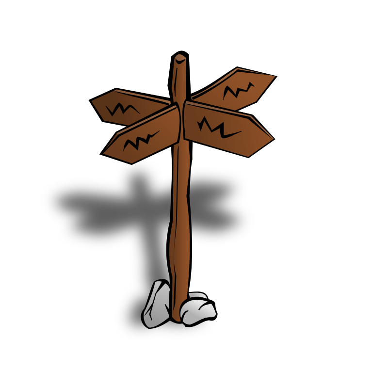 RPG map symbols: Crossroads Sign