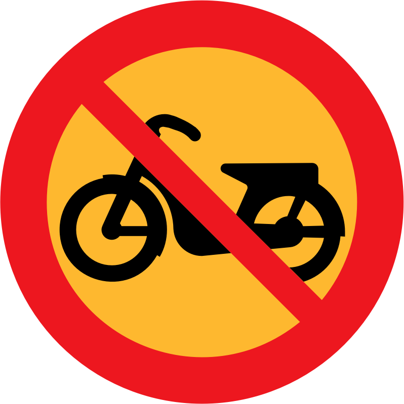 No Mopeds Sign