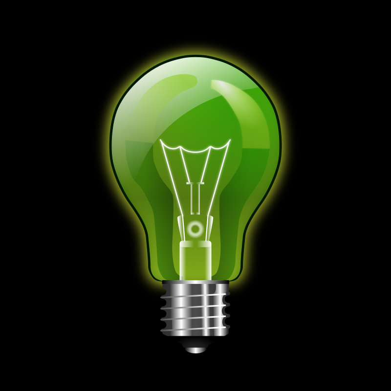 Green lightbulb