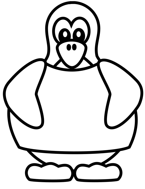 Penguin with a shirt 1