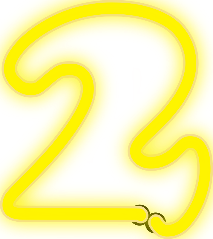 Neon Numerals-2 1