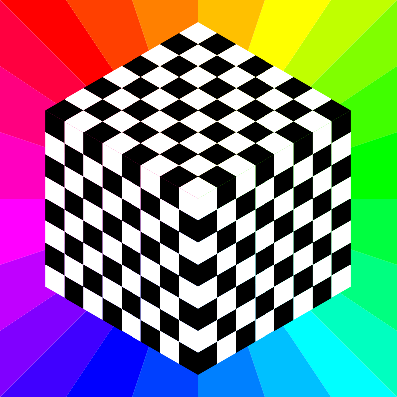 3d chessboard 8 squares