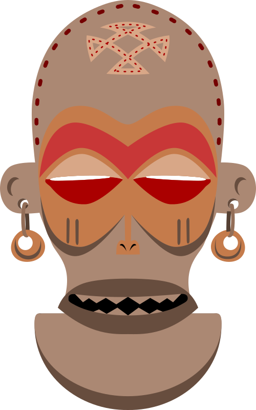 African Mask. Chokwe, Angola, Zaire