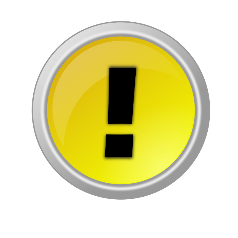 warning button - Openclipart