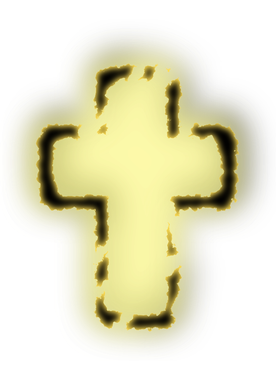 glowing cross