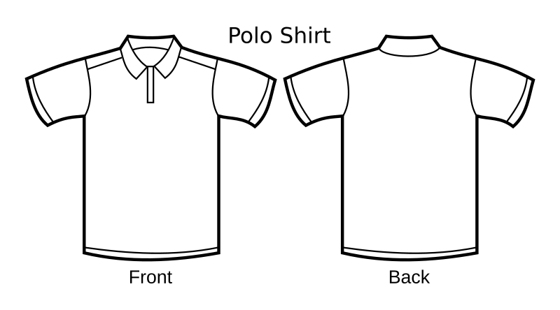 Polo Shirt Template - Openclipart