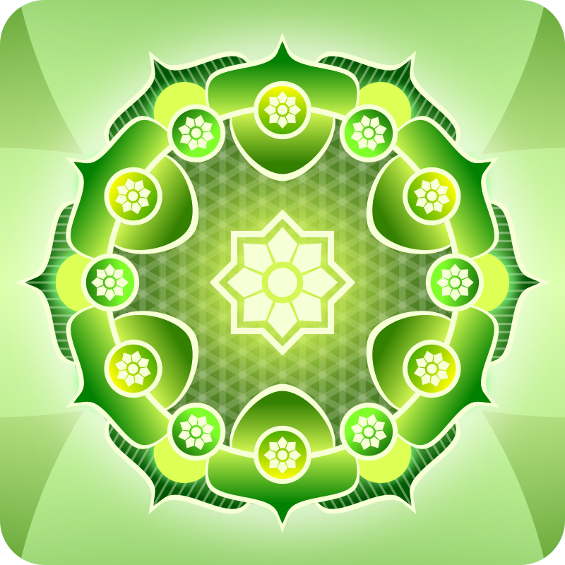 Simple Green Mandala