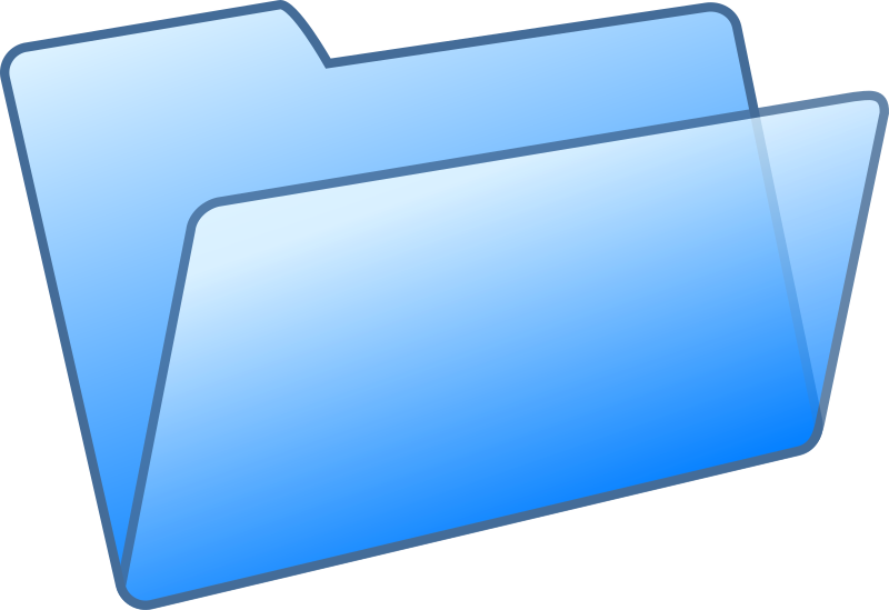 blue folder