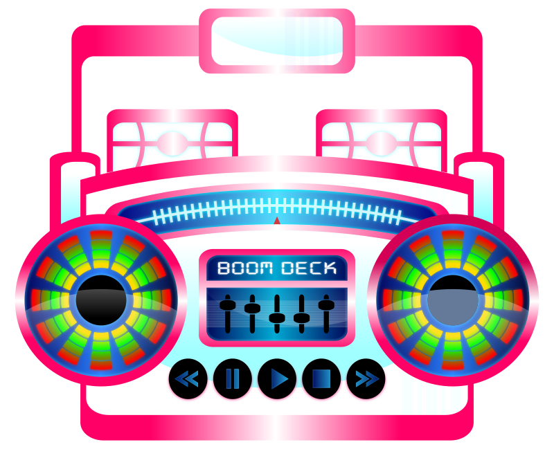 Mini Boom Box Fuschia