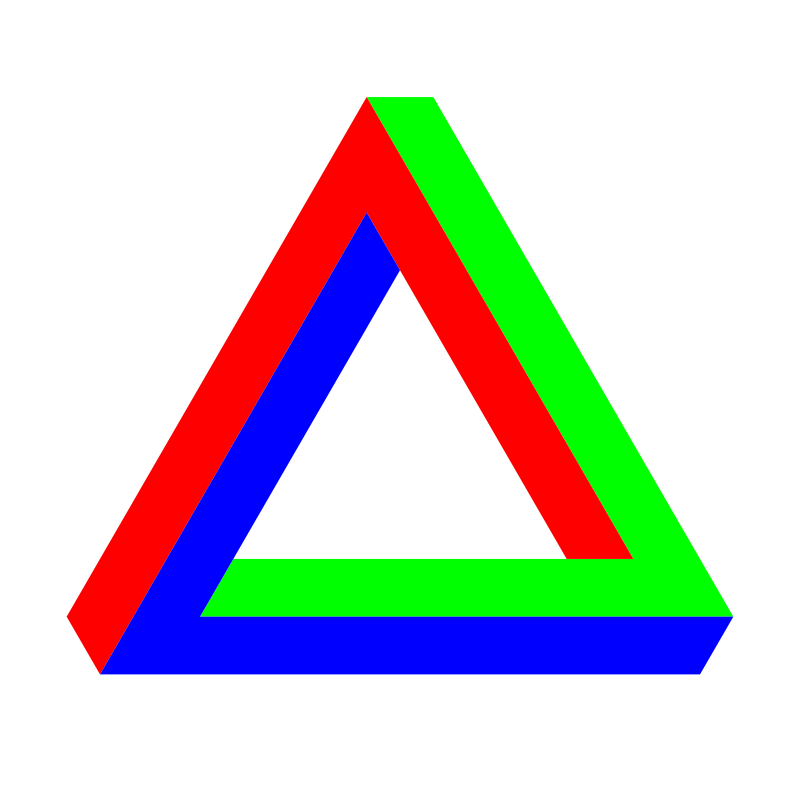 Penrose Triangle RGB