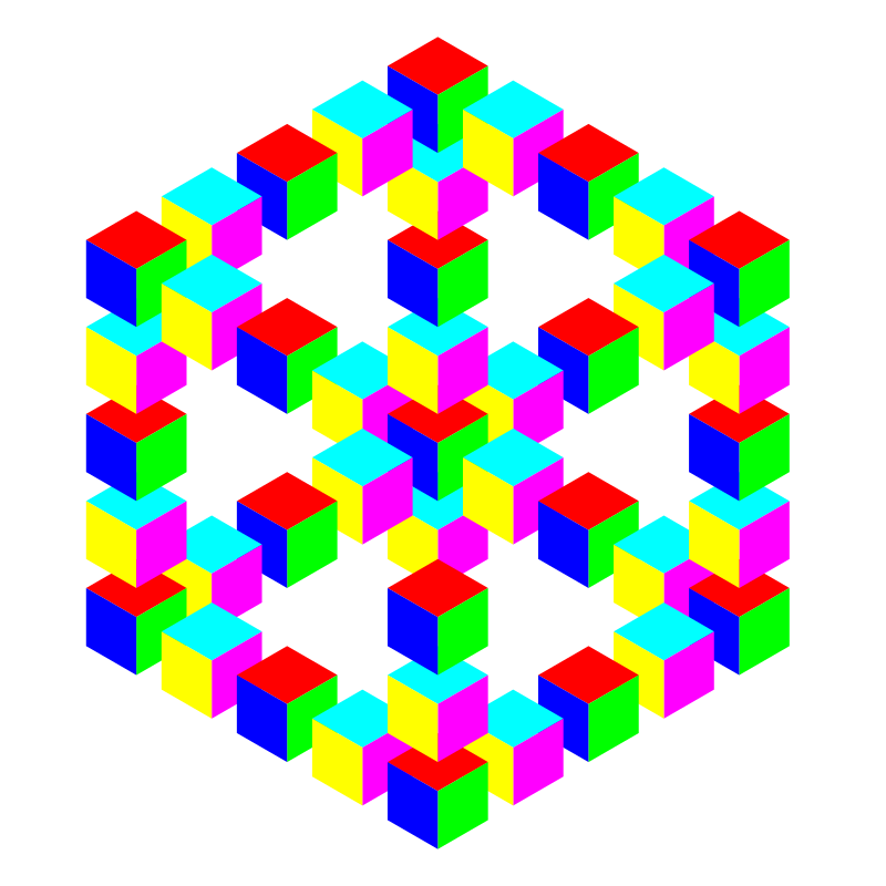 impossible hexagon cube