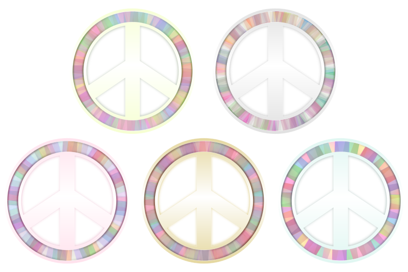 Peace Symbol - Pastels