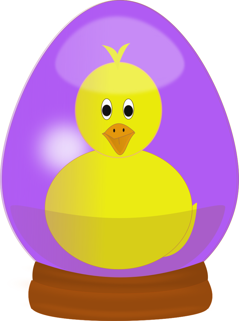 Chick in Easter Egg Globe