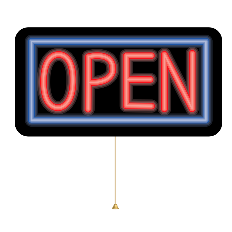 Open Neon Sign