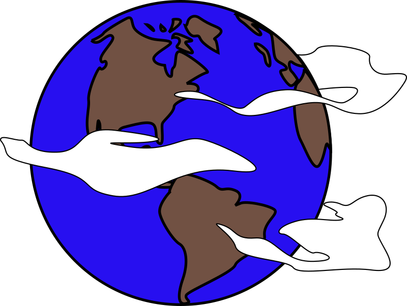 Crudely drawn globe