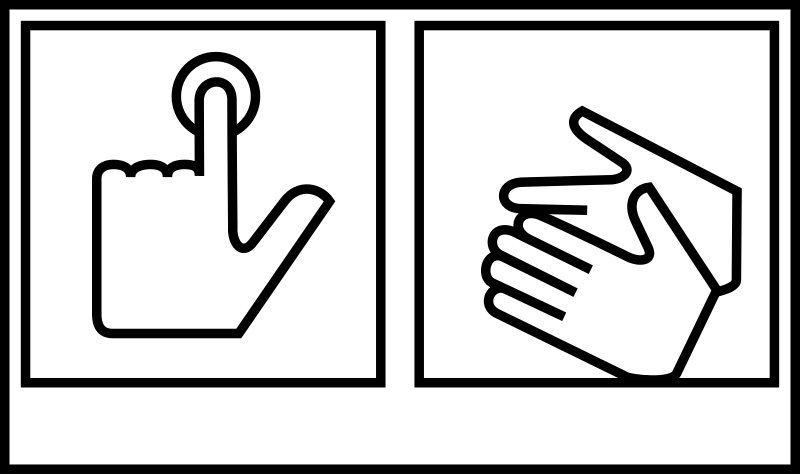 Press button sign - Openclipart