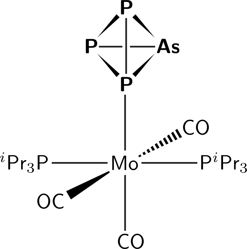 AsP3 complex of Kubas fragment