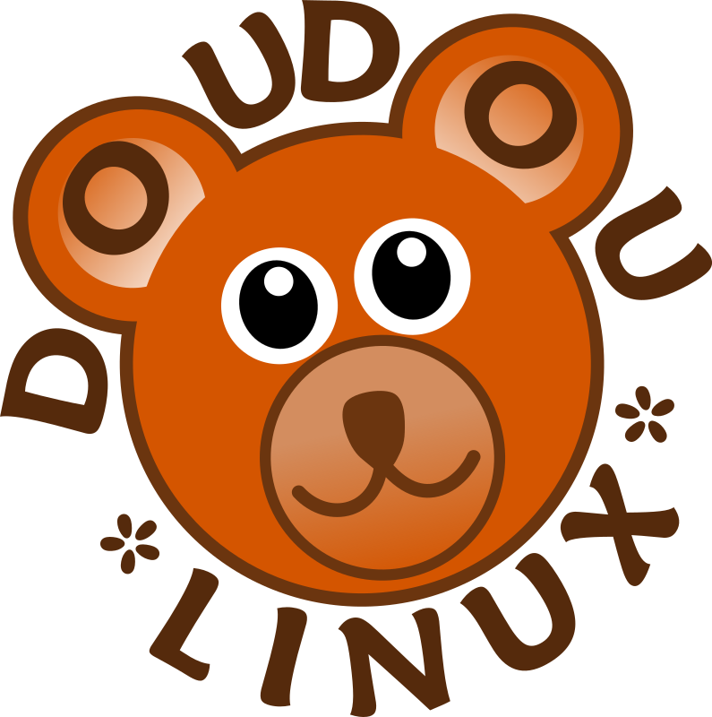 DoudouLinux Logo - Operating System fun and accessible for kids from 2 to 12 years old