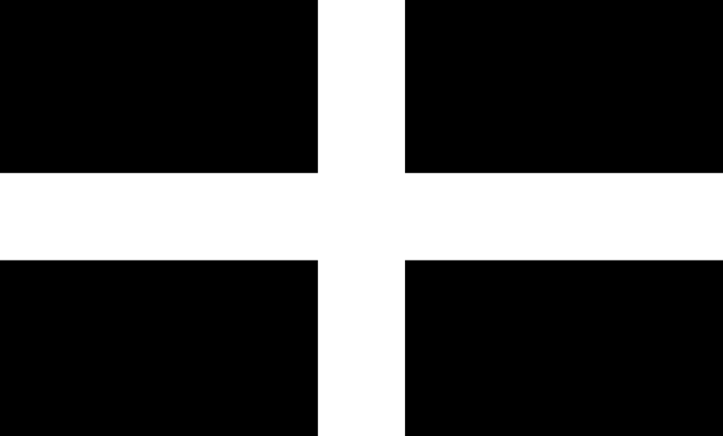 Flag of UK Kernow - Cornwall