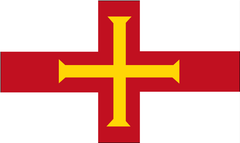 Flag of UK Guernsey