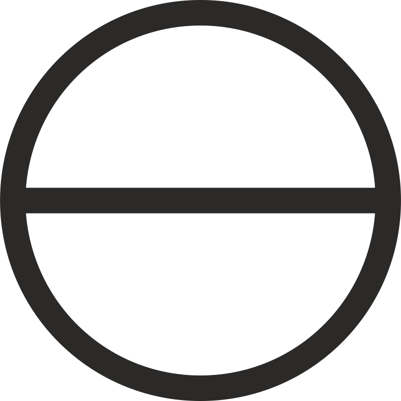 Circle with Horizontal diameter