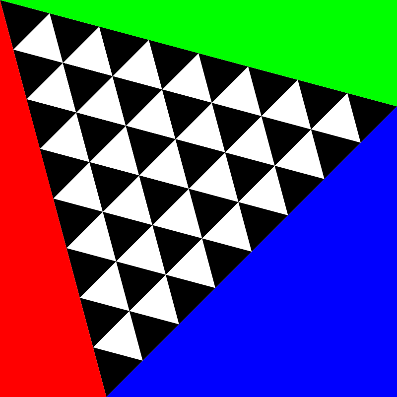 square meets triangles