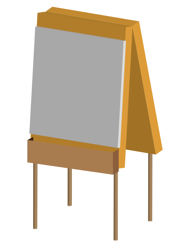 An easel