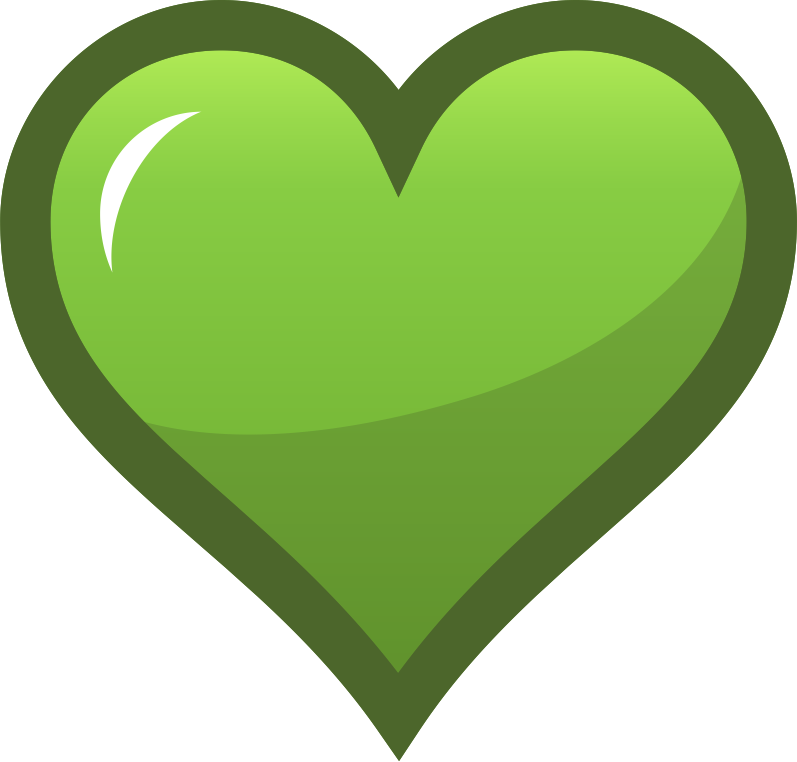 Green Heart Icon - Openclipart