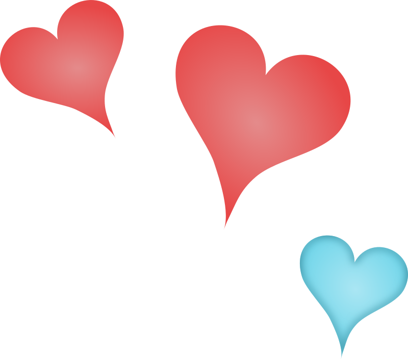 Red Hearts - Openclipart