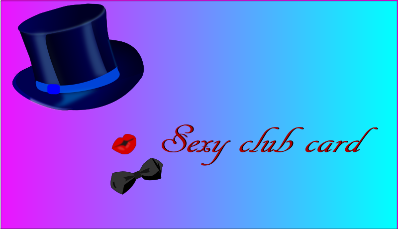 sexy club card