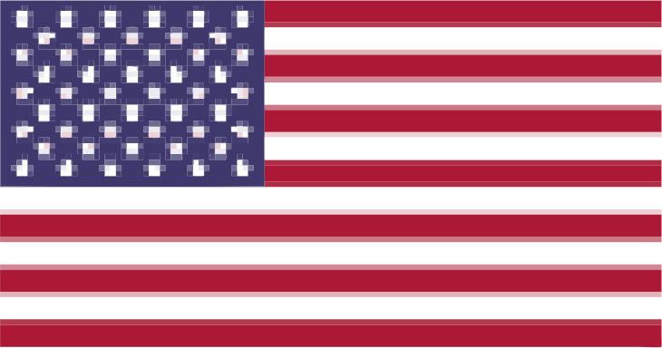 Pixelated Flag